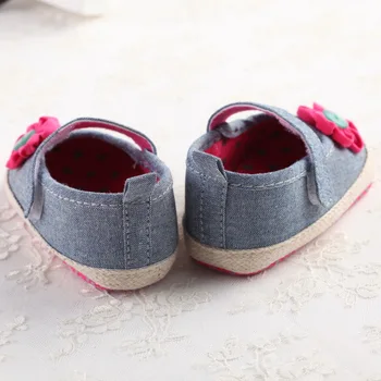Džinsi Bērnu Apavi Jaundzimušais Ziedu sneaker ' Anti slip Mokasīni Gudrs Pirmais gājējs par toddler chaussures de bebe