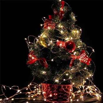 USB 2/3/m priecīgus Ziemassvētku rotājums mājās LED ūdensizturīgs pasaku stīgu gaismas vainags lampas dekors Ziemsvētki koks kāzu puse, nole
