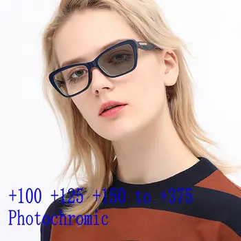 Progresējoša Multifokāla brilles Pārejas Saulesbrilles Photochromic Lasīšanas Brilles sievietēm Punkti par Lasītāju Tuvu, Tālu redzi FML