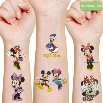 Disney Minnie Karikatūra Tetovējumu Uzlīmes Rīcības Raksturs, Rotaļlietu, Ādas Apdare Bērniem Meitene Ziemassvētku Dzimšanas dienu, Bērniem Dāvanu Izlases 1gab.