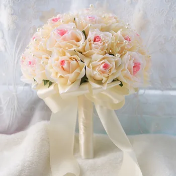 Līgavas mātes ziedi, imitējot korejas ūdens dimantu luksusa kāzu dāvana bridegroomWedding pušķi