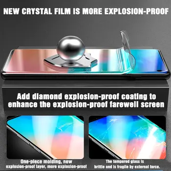 Aizsardzības Hidrogelu Filmu Par Meizu M6S E3 Pilnībā Segtu Izliektas sprādziendrošas Mīksts Ekrāns Nav Rūdīta Stikla