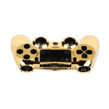 Pilna Korpusa Apvalks Gadījumā Ādas Vāciņš Pogu Iestatīt ar Pilnu Pogas Mod Komplekta Nomaiņa Playstation 4 PS4 Kontrolieris Zelta