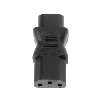 IEC 320 C13 3-Pin Female Līdz C8, 2-Pin Male Taisna Strāvas Pārveidotājs Plug Adapteri 20CB
