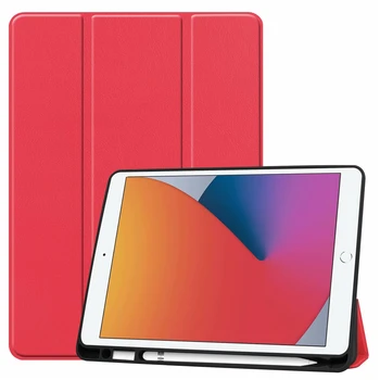 Jaunu Lietu iPad 10.2 Gadījumā, ja iPad 8. 7. Paaudzes 2019 2020 Mīksto TPU Tablete Segtu ar Zīmuļa Turētāju ekrāns + Pildspalvas dāvanas