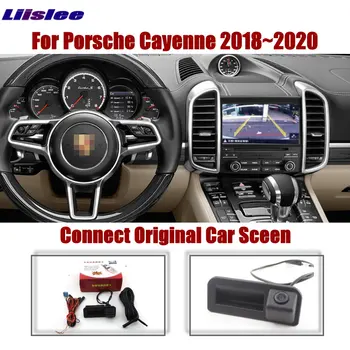 Auto Fotokameras, Par Porsche Cayenne 2018 2019 2020 ATUO Aizmugures Reverss Autostāvvieta CAM Sākotnējo Ekrānu Uzlabot Dinamisku Attēlu Sistēma