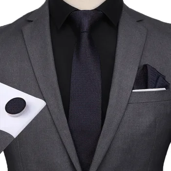 Sitonjwly Vīriešu Kaklasaites Lakatiņu aproču pogas Iestatīt, lai Mens Cravate Corbatas Kāzu Kaklasaites Gravata Neckwear Oficiālu Zeķubikses