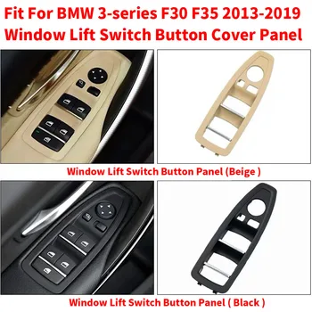 Melns Bēšs Automašīnas salona Iekšējo Logu Pacēlāja Slēdža Pogu Aizstāt Panelis Melns, Vāks BMW 3 series F30 F31 F34 F35 F80 2013-2019