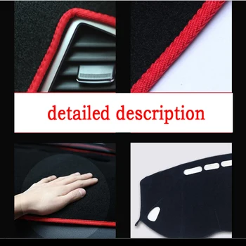 Automašīnas paneļa aptver mat BUICK Excelle XT Augstas konfigurācijas 2010. - 2013. gadam Labo roku disku dashmat domuzīme aptver auto piederumi