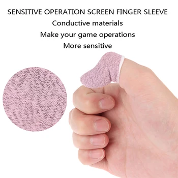 6Pcs Sviedri izturīgas Mobilās Spēles Īkšķa Pirksta Uzmava Touch Screen Sensitive Cimdi