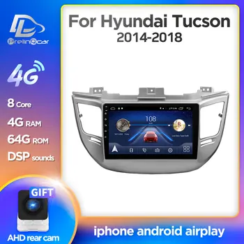 Prelingcar Android10.0 Hyundai TUCSON 2016 2017 2018 Auto Radio Multimediju Video Atskaņotājs, GPS Navigācija, NE DVD 2 Din