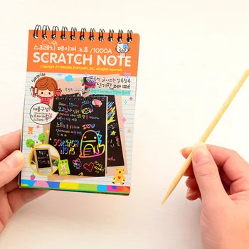 Magic Nulles Grāmatiņa Bērniem DIY Black Pages Grafiti Grāmatiņa Bērniem, Radošās Glezniecības Notepad Zīmēšanas Grāmata
