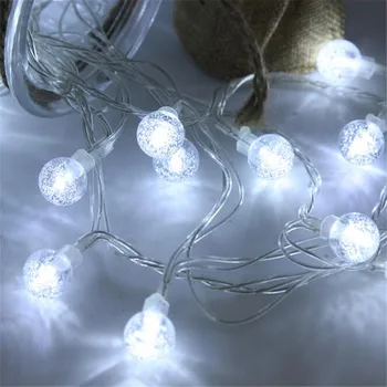 Super Spilgti 5M 28LED Spuldzes Vīt gaismas stīgu LED Ziemassvētku Terases Pasaku gaismas āra Kāzu dekorēšana