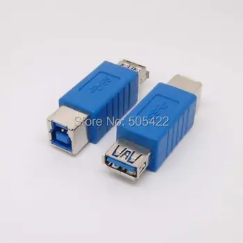 500pcs/daudz USB 3.0 A Tipa Sievietes 3.0 B Tipa Sieviešu Pārveidotāja Adapteris Savienotājs