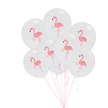 Chicinlife 10Pcs 12inch Kaktuss Flamingo Lapas Ananāsu Lateksa Balonu Dzimšanas dienas svinības Dekors Bērniem Vasaras Tropu Grupa Krājumi
