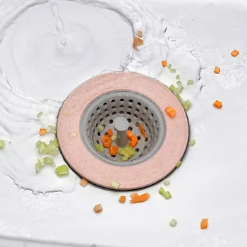 Silikona Sietiņš Kārtas Grīdas Drenāžas Vāciņu Plug Anti-blocking Ūdens Matu Ķērējs Filtrs, Virtuve, Vannas istaba rozā/Zaļš/Zils/Bēšs
