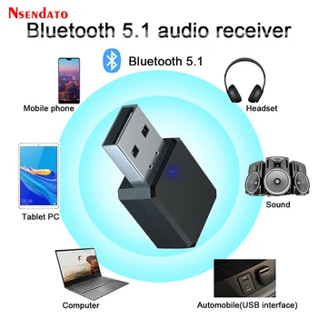 10M/33ft Bezvadu Bluetooth 5.0 Audio Uztvērēju adapteris 2 1 3,5 mm Aux Stereo Bluetooth Resiver Adapteris TV PC Dators