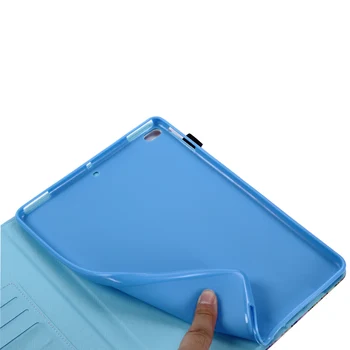 Gudrs Kaķis Case for Apple iPad Gaisa 1 A1474 A1475 A1476 uz krāsotiem Mīksto Triecienizturīgs Smart Auto Mosties Miega Tabletes Apvalks + Filma+Pildspalva