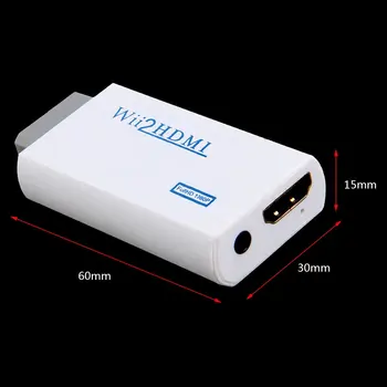 Nintendo Wii Problēmu Bezmaksas Plug and Play Wii HDMI 1080p Pārveidotāja Adapteris Wii2hdmi 3.5 mm Audio Box Wii-link
