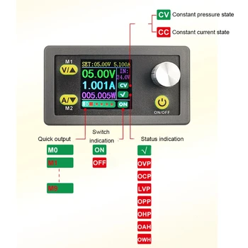 36V 5.A Regulēšana digitālā kontrole DC regulētā LCD displejs barošanas 72XD