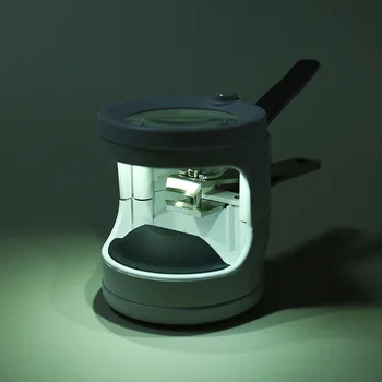 Portatīvo Nagu Clipper Palielināmā Stikla Nagu Griezējs ar 3 LED Gaismu Lupa Drošības Nagu Clipper Vecākiem Bērnu Manikīrs