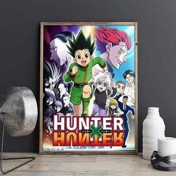 Karikatūra Anime, Hunter x Hunter Plakātu Japānas Stila HUNTER X HUNTER Plakātu Sienas Gleznojums, Anime Plakāti par Dzīves Telpu Dekorēšana