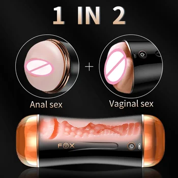 Automātiskā Masturbator Vīrietis orālo seksu Anālais Maksts Nekustamā Maksts masturbācija kausa 360° Ietin masturbācija kausa seksa rotaļlietas vīriešiem