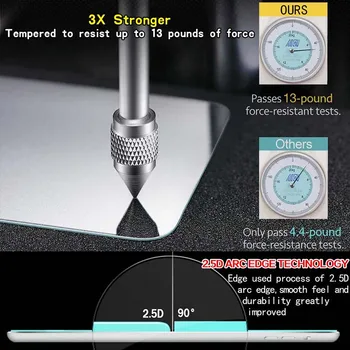 Tablete Rūdīta Stikla Ekrāna Aizsargs Vāciņš Samsung Galaxy Tab 4 7.0 SM-T230 SM-T231 Anti-pirkstu Nospiedumu Rūdīts Filmu