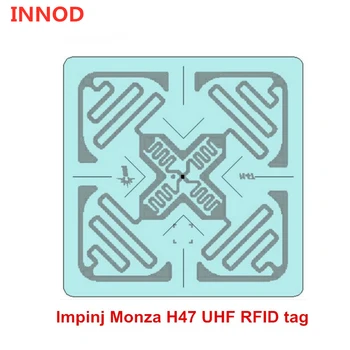 Bezmaksas piegāde 50gab/daudz impinj Moncā slapjš kastīšu H47 UHF RFID uzlīmes 860-960MHZ ar EPC G2 ISO18000-6C svešzemju h3 frāzi paraugs
