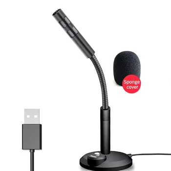 Mini USB Studio Runas Mikrofons Regulējams Klēpjdatora Mikrofonu Statīvs Mikrofona Turētājs galda DATORS, Augstas Kvalitātes