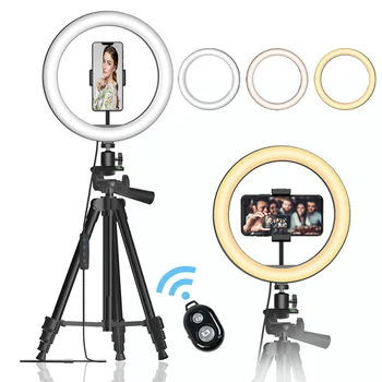 ZK30 16cm/26cm Foto Video Kameru Lampas LED Mobilo Tālruni, live broadcast Aizpildīt Gredzenu Gaismas Skaistumu Selfie Fotogrāfija Gaismas