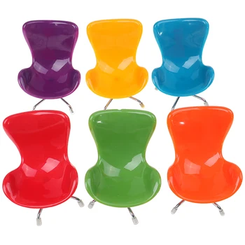 Jauns Dizains 1/6 Namiņš Krēslu Miniatūras Modeli Mēbeles Rotaļlietas Leļļu Māja Apdare, 6 Krāsas, Rotaļlietas Krēsls