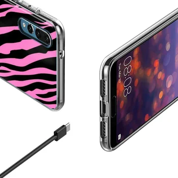 Dzīvnieku Zebras Svītru Huawei P40 P30 P20 P9 P10 P8 Lite 5G 4G E Pro Plus Lite Mini 2017 2019 Telefonu Gadījumā
