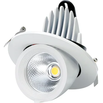 Padziļinājumā LED Downlight 10W 15W 25W COB LED Spot Gaismas Griestus Leju Gaismas Stumbra Formas 360 Grādu AC85-265V DHL Bezmaksas Piegāde
