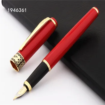 Luksusa Augstas kvalitātes Baoer 68 Black Red Vidējā Nib Fountain Pen Jaunu biroju, Studentam, Kancelejas piederumi tintes pildspalvas