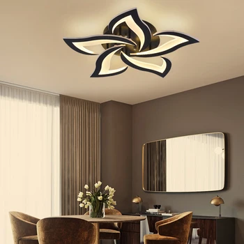 IRALAN Mūsdienu Lustra Dzīvojamā Istabā, Guļamistabā kitchern hotel dekori Akrila spīdumi dizains melnā Gaismas armatūra aptumšojami