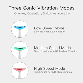 CkeyiN Sonic Vibrācijas Kakla Skaistuma Instruments, Ar 45℃ Nemainīga Temperatūra, Plecus un Kaklu Atpūta Samazināt Kakla Grumbu