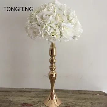 Kāzu dekorēšana ceļu radīt mākslīgo ziedu bumbu kāzu galda ziedu Galda centrālais ziedu bumbu 10pcs/daudz 35cm TONGFENG