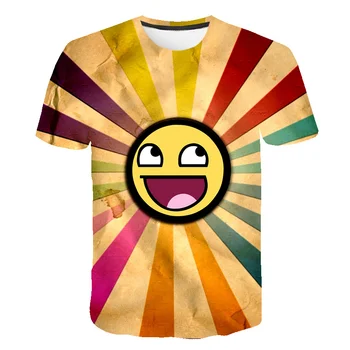 Vasaras 4-14 Gadu Bērnu Apģērbu Harajuku Karikatūra Krekls ar Īsām Piedurknēm T-Krekls Smieklīgi Zēnu T-krekls Meitenēm Drukāt Bērniem Tee Bērnu Topi