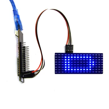 Vārda Panelis Zils LED Displejs Valdes Modulis Mircobit ESP32 ESP8266 EM88