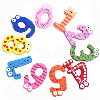 Koka Ciparu Simbolu, Ledusskapis Magnēti Bērniem Izglītības Matemātikas Rotaļlietas Ledusskapja Magnēts