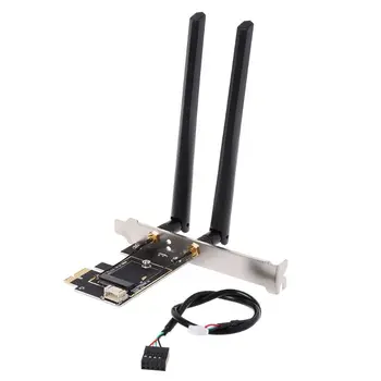 M. 2 PCI-E Converter Desktop Bezvadu WiFi, Bluetooth Tīkla Kartes Adapteris Valde