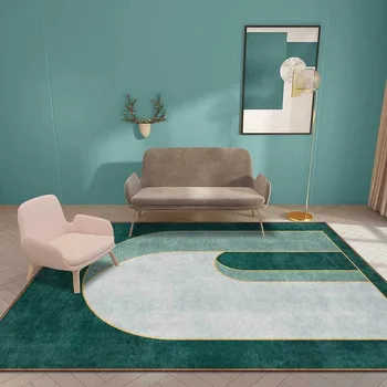 Modes Morandi trīsdimensiju arch gaismas luksusa zils zaļš dzīvojamā istaba guļamistaba gultas paklāja grīdas paklājs