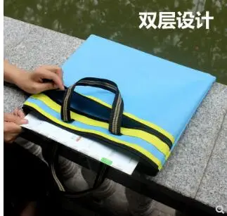 Failu soma, audekls mākslas soma lielas ietilpības soma dubultā pārnēsājamo uzglabāšanas soma informācijas paketes