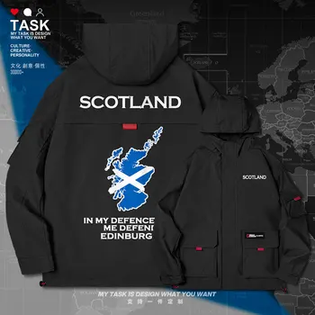 Skotijas Alba Skotu Skotu Gēlu GB SCT vīriešu jakas kapuci kartes tauta karoga garām piedurknēm vīriešu mētelis iespiests apģērbu rudens