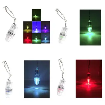 Profesionāla LED Flashing Light Mini Dziļi Piliens Zemūdens Apgaismojums Zvejas Kalmārs Lure Zaļo Gaismu Lampym