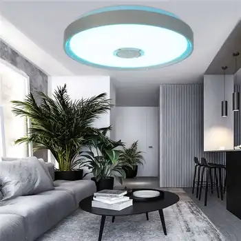 60W Modernu LED Griestu Gaismas, Mājas Apgaismojums APP un Tālvadības Mūzikas Gaismu Guļamistabā Smart Griestu Lampas apgaismojuma regulēšanu, Krāsu Maiņa