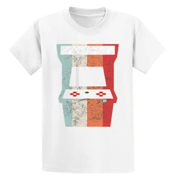 Retro Problemātisko 80s Arcade ministru Kabineta Vintage t krekls Pamata Pavasara Mīksti kokvilnas Parastās, plus izmēra 5xl dizainers Tendence krekls