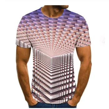 Camiseta Tautas para hombre, 3D Camiseta de manga corta con estampado, camiseta con rayos únicos, camiseta suelta con cuello re
