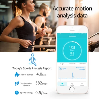 Smart Skatīties Sirdsdarbības Monitoringa Secientific Miega Multi-Sport Režīmā Ūdensizturīgs Fitnesa Smartwatch par Vīriešu un Sieviešu Atbalsta BT 4.0